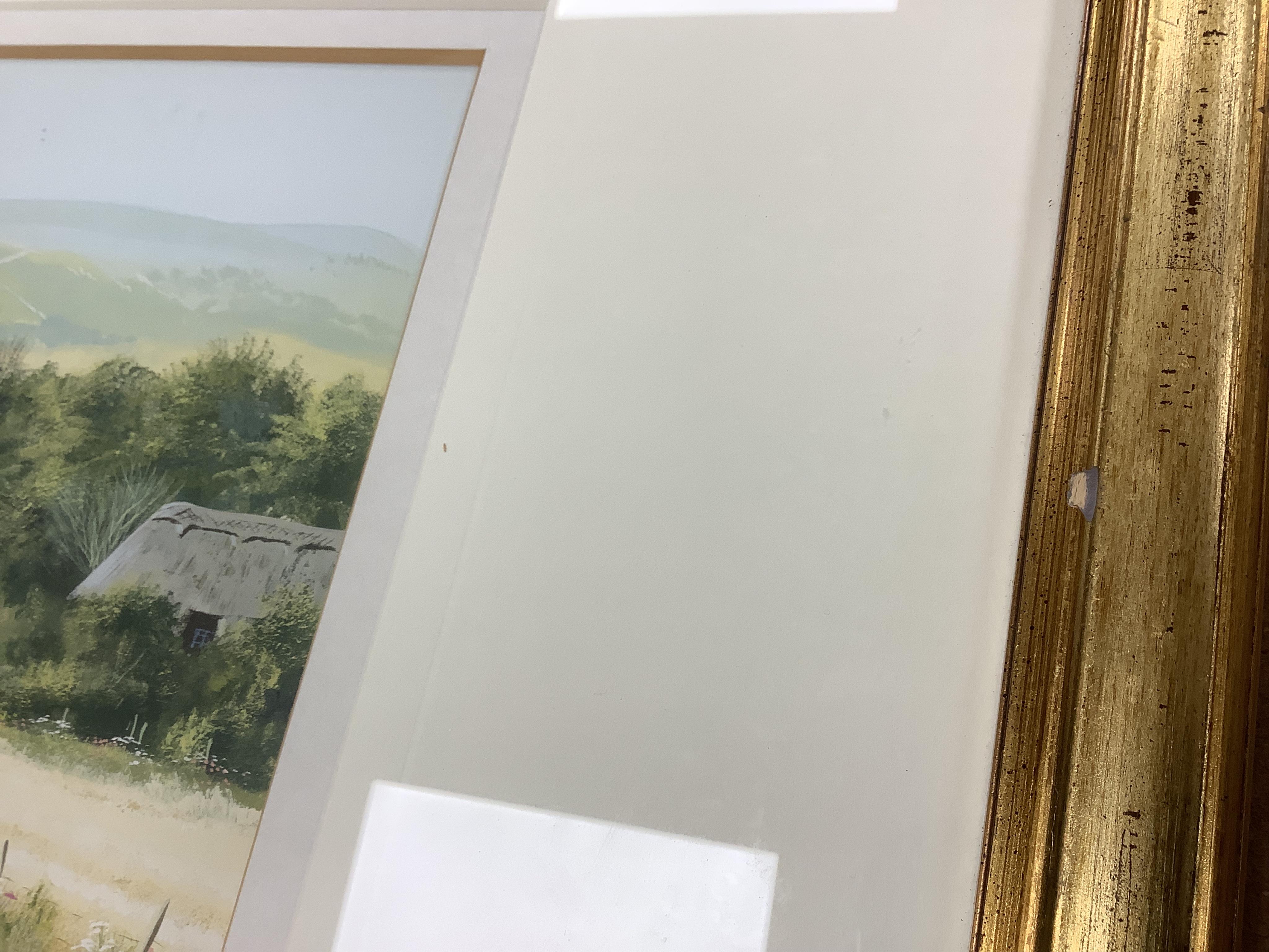 Paul Evans (b.1950), ‘Milton Street’, signed, gouache, 19 x 42cm